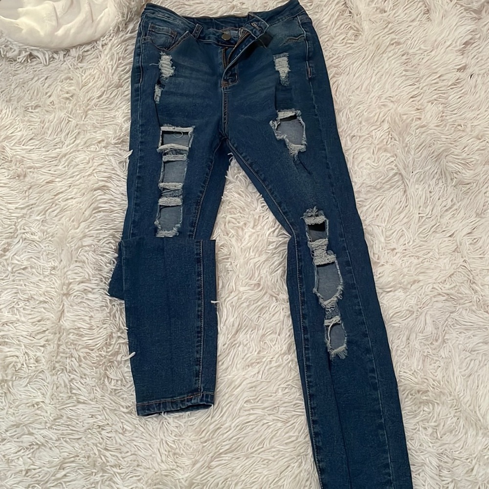 Ripped jeggings